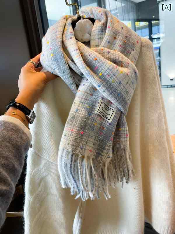 マフラー レディース 秋冬 韓国風 かわいい 小顔効果 あったか 防寒 保温 学生 ベージュ ピンク系