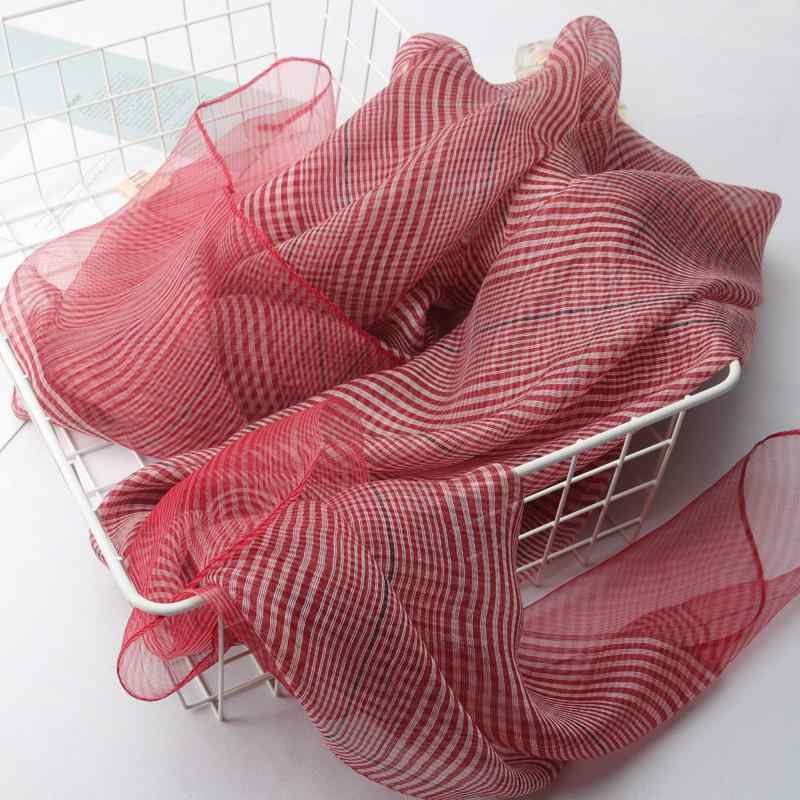 ストール レディース 秋冬 薄手 チェック柄 シルク混紡 ショール 大判 日焼け止め 冷房対策 秋冬 文芸 上品2