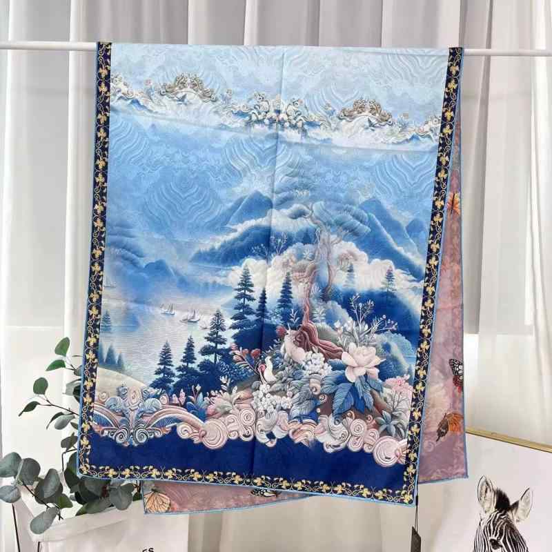 スカーフ レディース シルク 絹 香云纱 チャイナドレス ショール ストール 春夏 秋冬 百搭