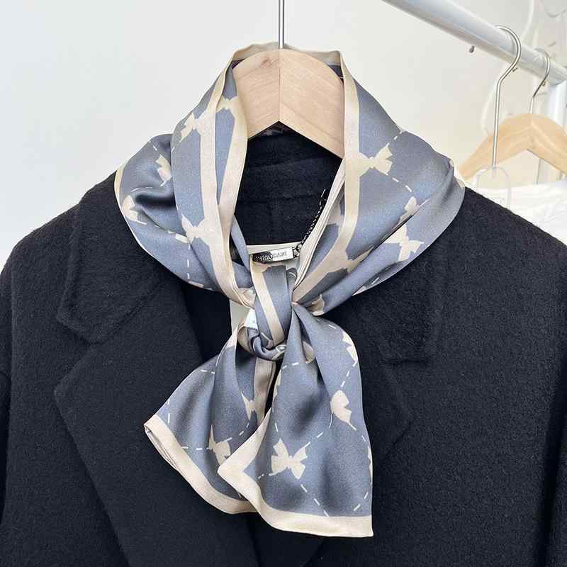 スカーフ レディース シルク100% 秋冬 杭州シルク ネックウォーマー 高級感 シルク 絹 首巻き 防寒 紫外線対策 ギフト プレゼント2