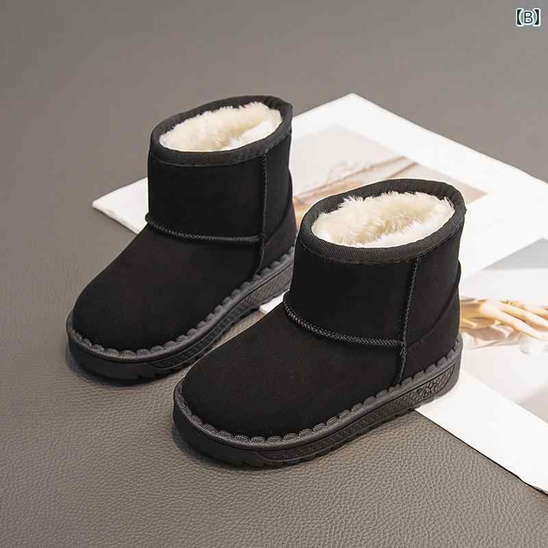 子供 スノーブーツ 女の子 かわいい 靴下 ベビー 裏起毛 暖かい 男の子 ショートブ...