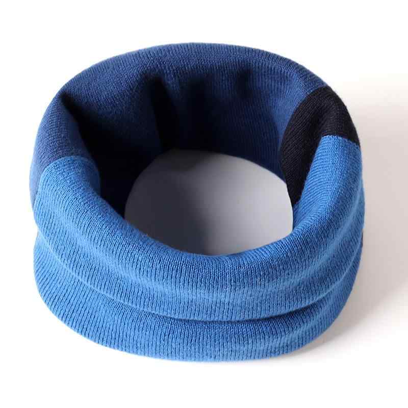 マフラー メンズ レディース 秋冬 防寒 保温 配色 百搭 ウール アウトドア サイクル ネックウォーマー 厚手