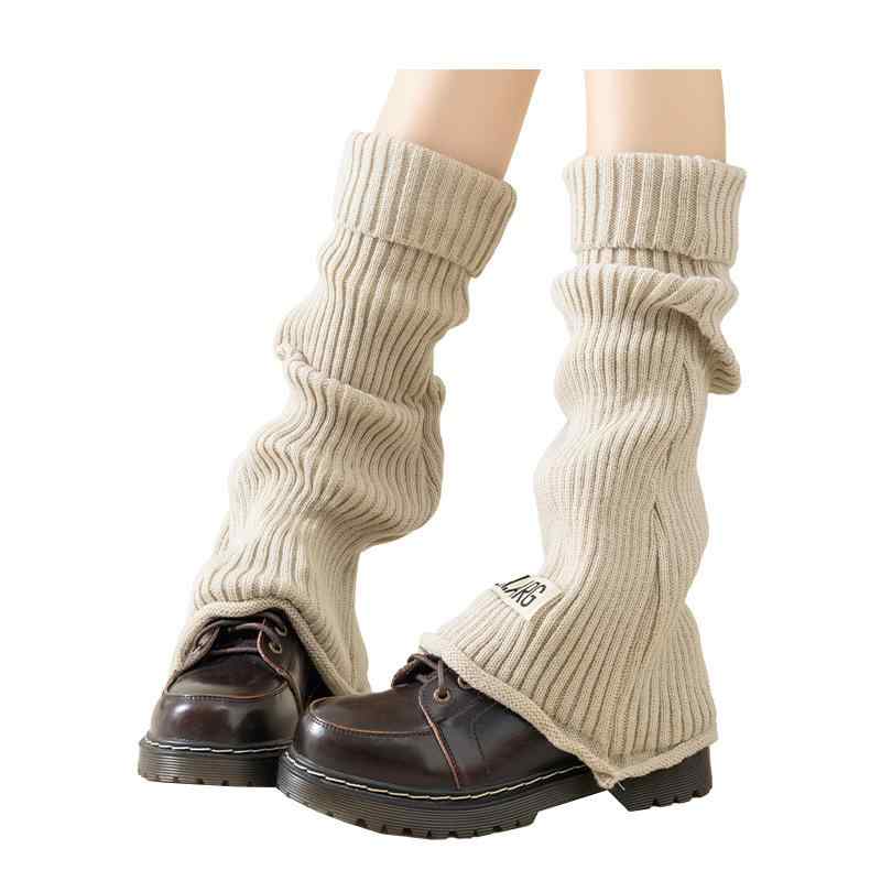 靴下 レディース 秋冬 ニット 原宿 保温 防寒 雪地靴 ラッパ型 レッグウォーマー