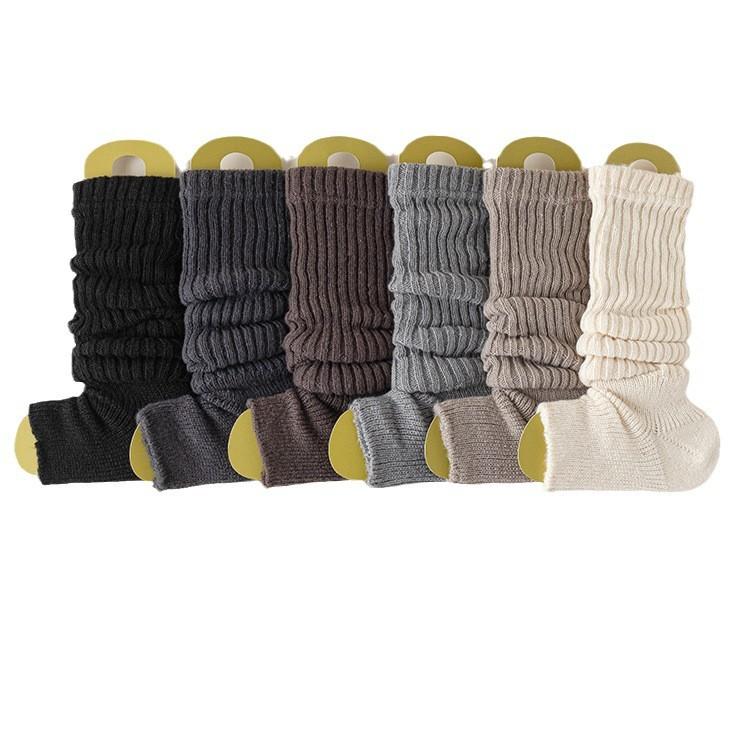 レッグウォーマー レディース 秋冬 グレー ニット 腿ウォーマー y2k ミドル丈 ソックス シャークパンツ との相性◎ 暖かい 冷え対策 ルーズソックス