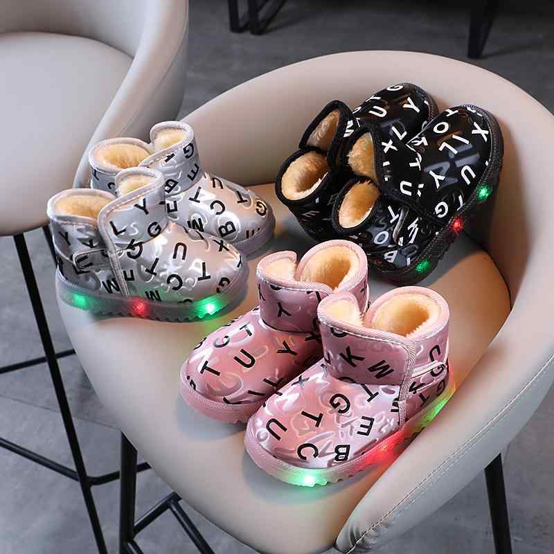 ベビー 雪地靴 女の子 裏起毛 厚手 保温 コットン シューズ 柔らかい靴底 幼児 歩行練習 秋冬