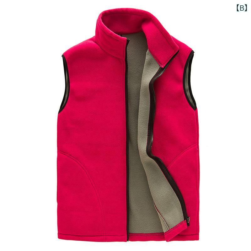 ベスト 男性用 防寒着 フリース 光板 印刷可能 保温 チョッキ 普段使い アウトドア