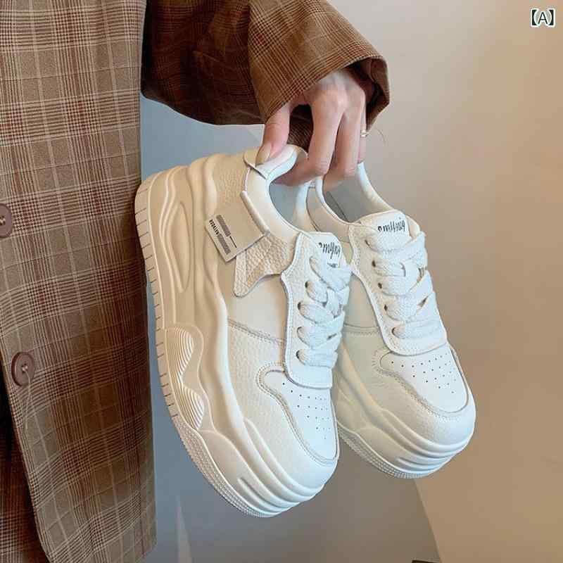 スニーカー レディース 厚底 インヒール カジュアル シューズ ローカット 白 黒 モノトーン パンダ ウォーキング 普段使い 旅行