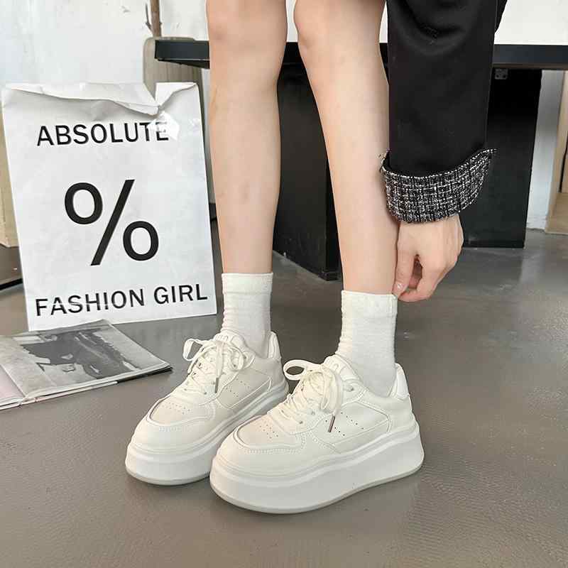 スニーカー レディース 厚底 インヒール スポーツ ローカット ダッドスニーカー 韓国 ファッション カジュアル かわいい 歩きやすい 疲れない 美脚効果 身長アップ 通学 学生2