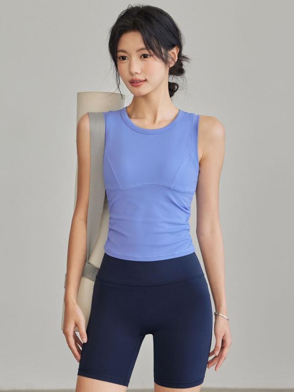 スポーツブラ レディース 揺れにくい ヨガウェア ブラトップ ノースリーブ トレーニングウェア パッド付き フィットネスブラ 聚拢 ランニング ピラティス 運動用