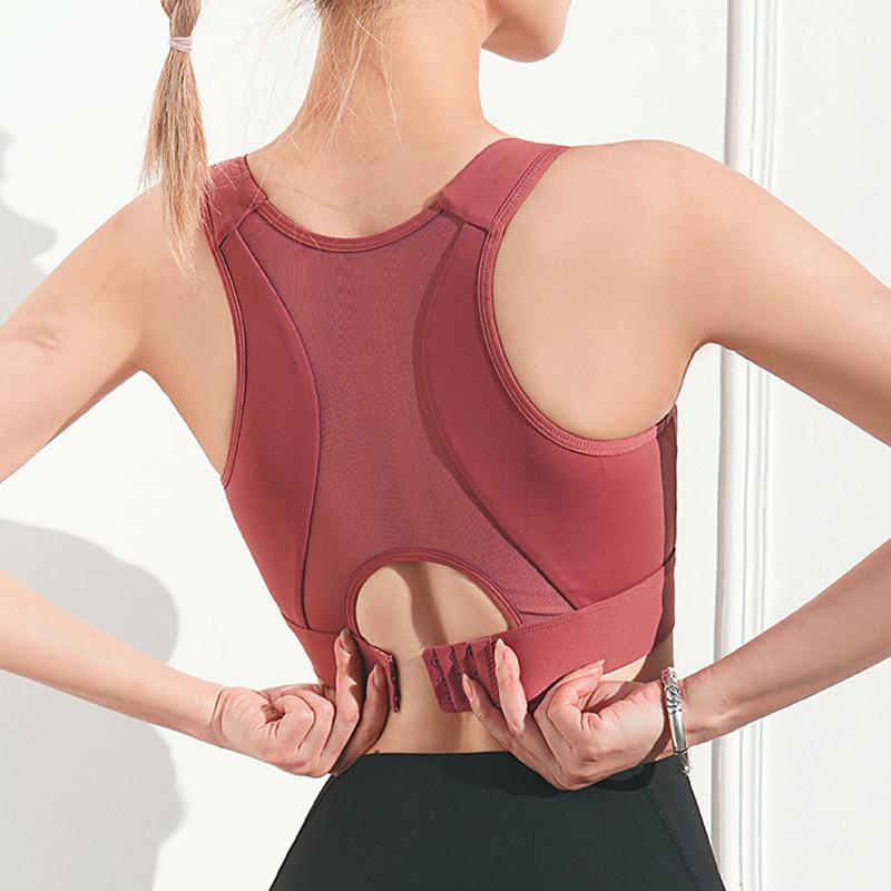スポーツブラ レディース 揺れにくい ランニング用 スポブラ 揺れ防止 ヨガウェア ブラトップ フィットネス トレーニング ジム ウェア 速乾 通気性 ノンワイヤー