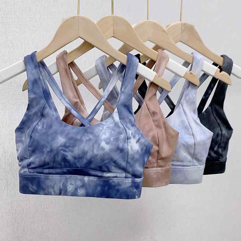 スポーツブラ レディース スポブラ 揺れにくい ヨガウェア 高強度 ランニング フィットネス トレーニング ウェア 吸汗速乾 通気性 パッド付き