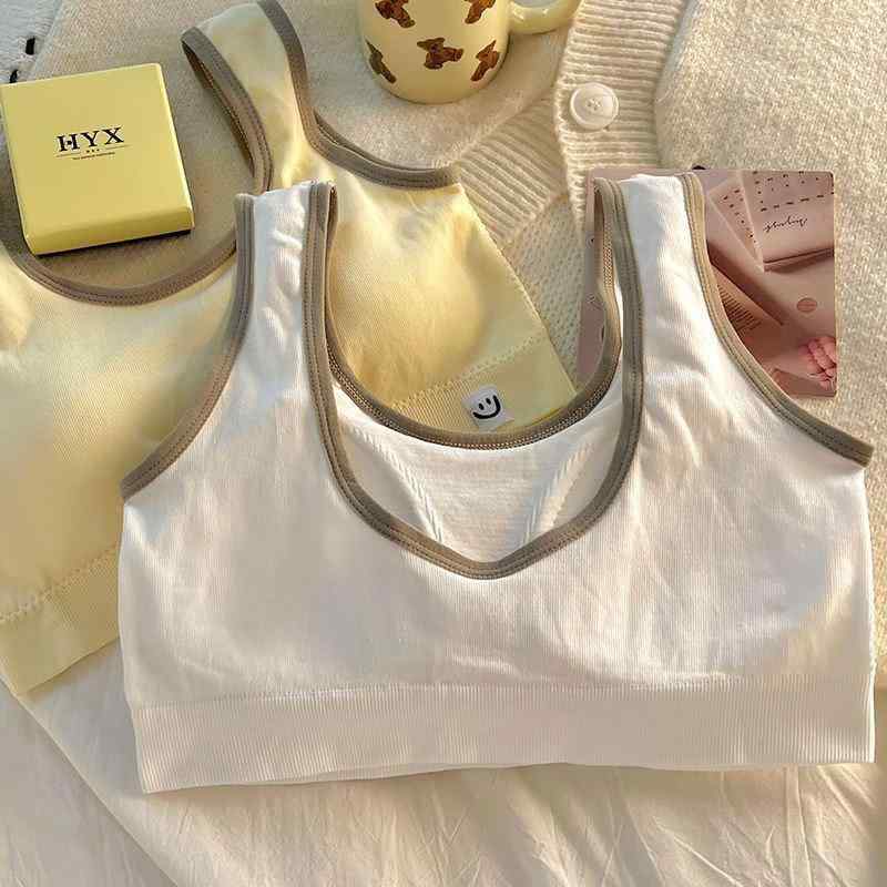 ブラトップ スポブラ レディース スポーツブラ Uネック シームレス 快適 運動 ランニング ヨガ フィッ..