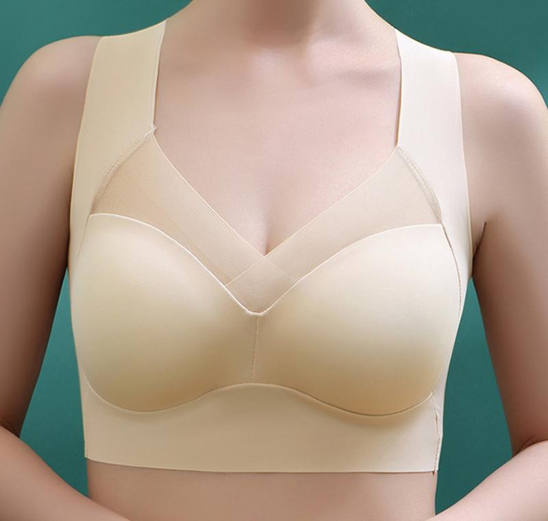 ブラジャー レディース 一体型 ノンワイヤー ずれ防止 美背 快適 睡眠 スポブラ 部屋着 インナー