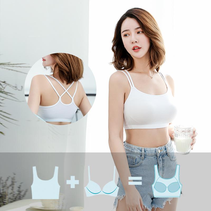 キャミソール レディース ダンス ヨガ トップス カップ付き ブラトップ 無地 インナー ウェア 肌着 接触冷感 吸湿速乾