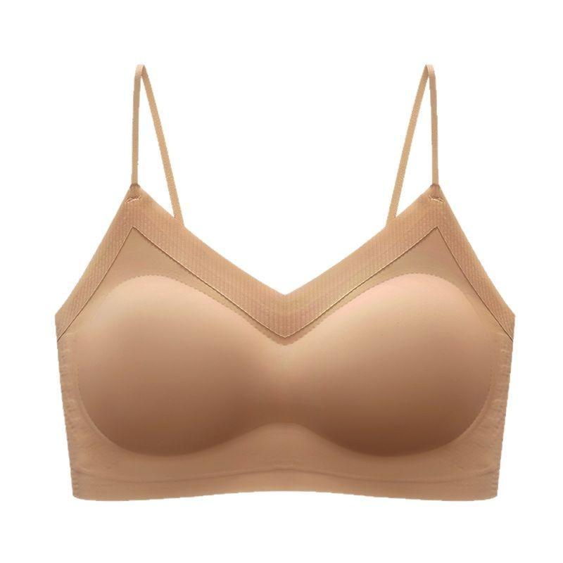 ブラジャー レディース 接触冷感 無縫製 一体型カップ 通気性 チューブトップ ズレ防止 インナー 小胸 ..