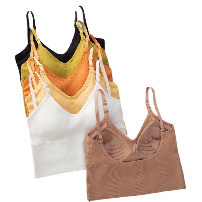 ブラジャー レディース 美背 インナー カップ付き キャミソール チューブトップ 肌着 下着 ずれにくい ..