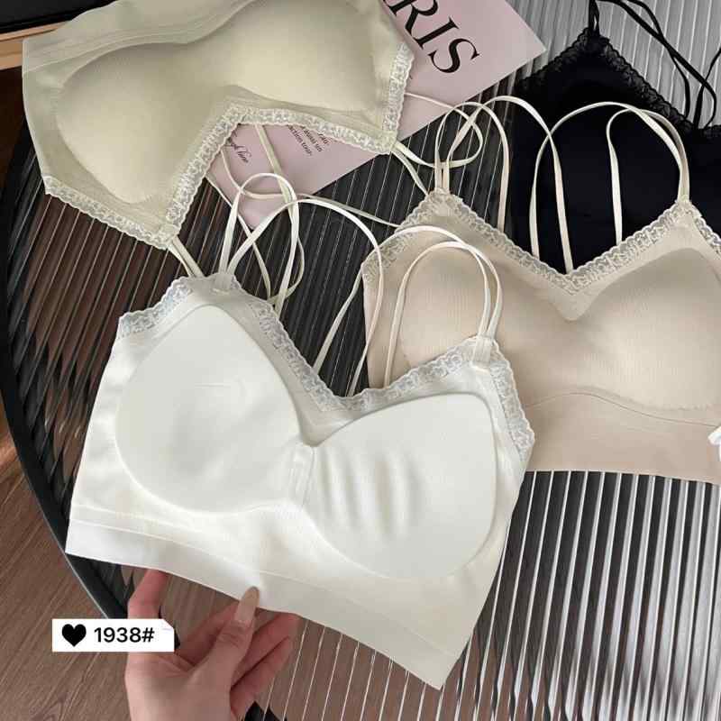 ブラジャー レディース レース 接触冷感 クロストラップ ノンワイヤー インナー 美背 見せブラ ナイト..