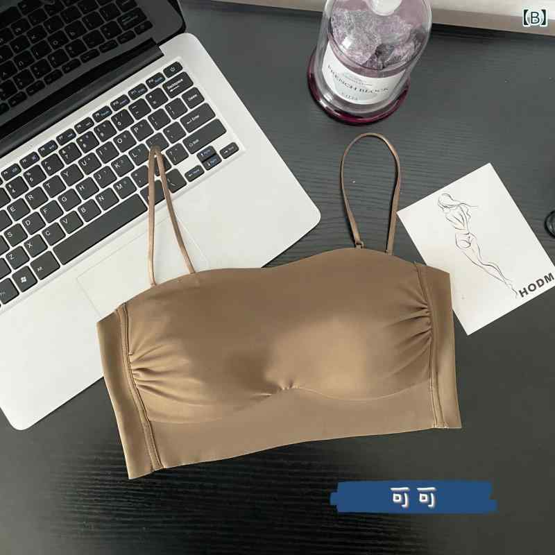 キャミソール レディース 少女 ピーチネック ずれ防止 ノンワイヤー 一体型 カップ付き インナー スリムフィット