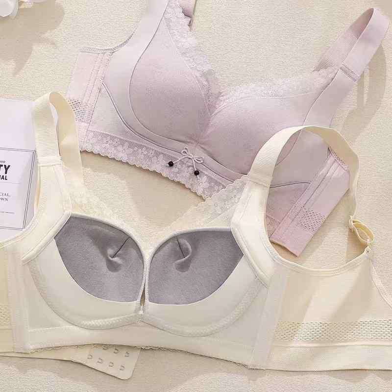 乐天商城 - ブラジャー レディース 調整型 高弾性 シームレス サイド 中綿 4列ホック ワイヤーレス 小胸 盛れる