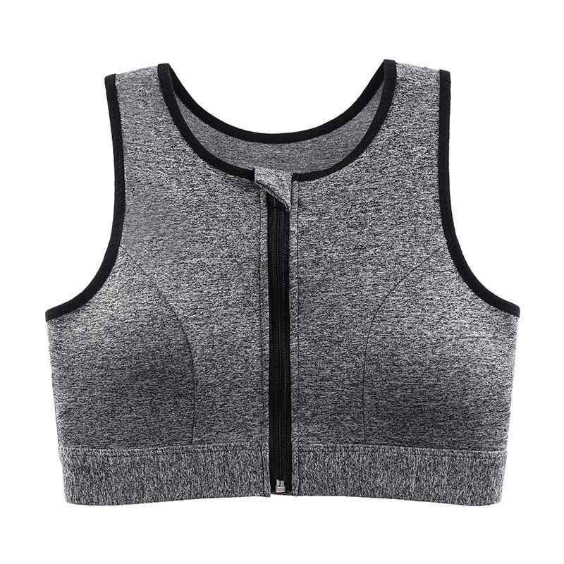 スポーツブラ レディース 高強度 揺れにくい ランニング ジップアップ スポーツインナー パッド付き ノンワイヤー ヨガ 美背 心地良い2