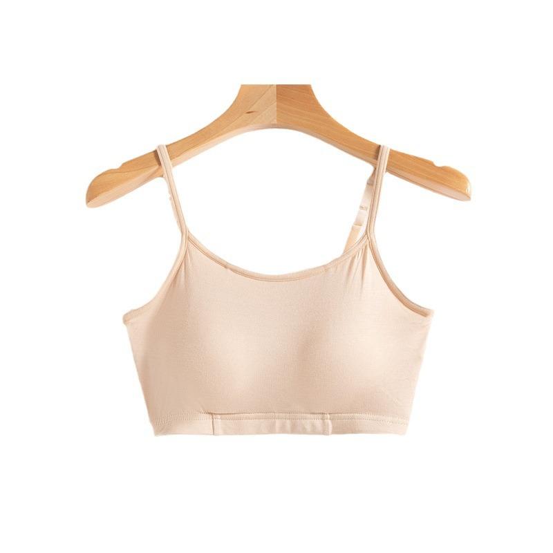 ブラトップ レディース 美背 吊り下げ インナー ワイヤーなし 胸パッド付き 一体型 大きいサイズ モダ..