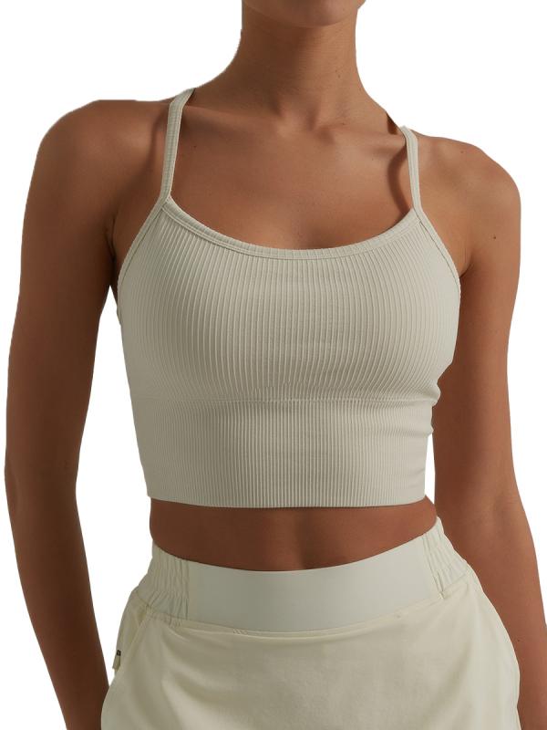 ヨガウェア レディース 運動用ブラトップ 女性用 かわいい 背中見せ 取り外し可能 パッド付き ヨガブラ エクササイズ フィットネス ピラティス スポブラ