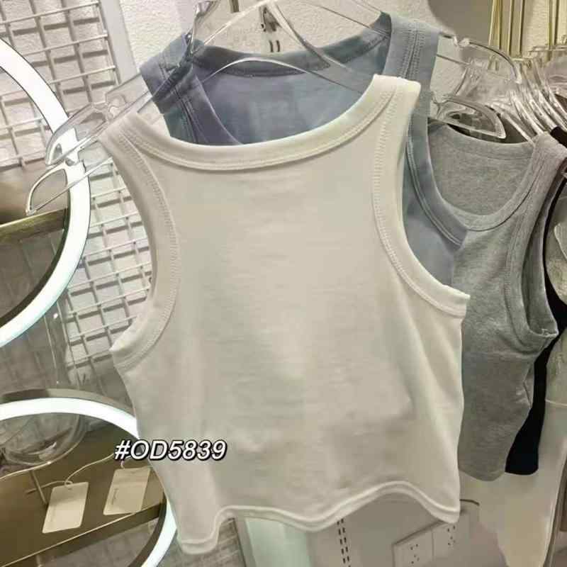タンクトップ レディース 早秋 一体式 カップ付き 綿 キャミソール 短丈 トップス スリム インナー2