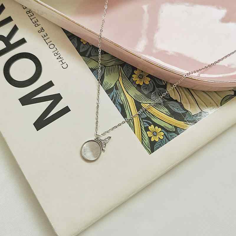 ネックレス レディース シルバー925 魚の尾 モチーフ 小ぶり 華奢 高見え デイリー パーティー