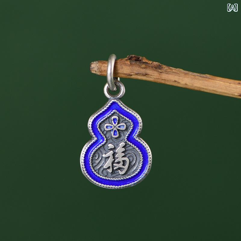 ペンダントトップ レディース シルバー 福袋 元宝 瓢箪 バーナーワーク アクセサリー