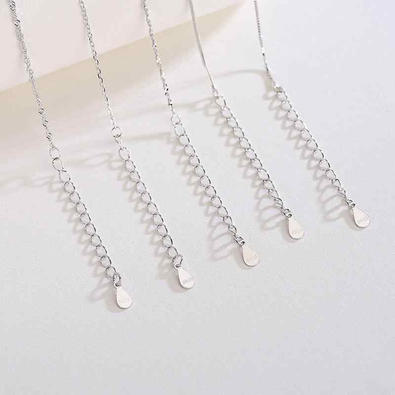 ネックレス レディース シルバー925 ボックスチェーン 瓜子チェーン 満天星 水波 十字チェーン 鎖骨チェーン アクセサリー