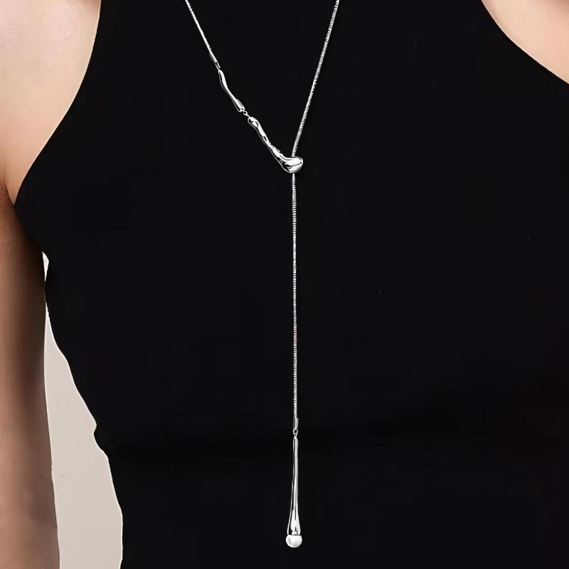 Other - ネックレス レディース 小さめ ドロップ チョーカー ペンダント 電気メッキ加工 アジャスター付き シンプル 個性的