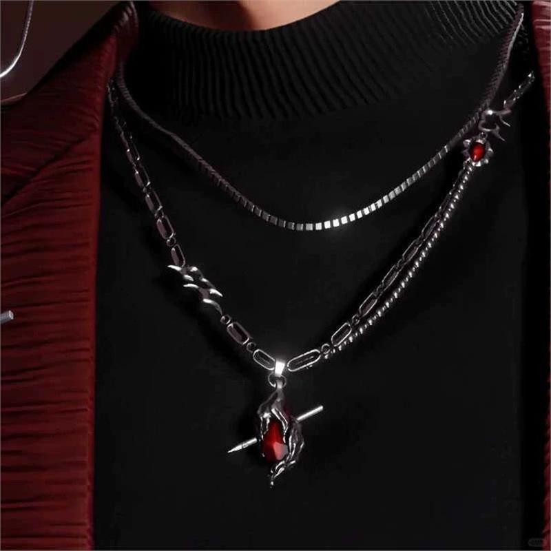 ネックレス アニメ ゲーム アクセサリー ペンダント 重ね付け 首飾り おしゃれ