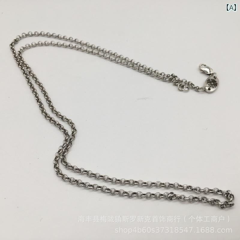 ネックレス メンズ シルバー925 十字架 ペンダント チョーカー パンク ゴシック 個性的 アクセサリー