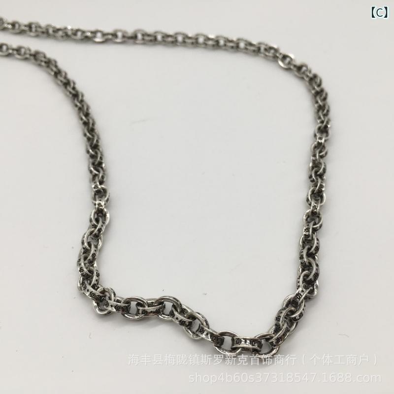 ソファポテトのネックレス メンズ シルバー925 十字架 ペンダント チョーカー パンク ゴシック 個性的 アクセサリー｜アングル3
