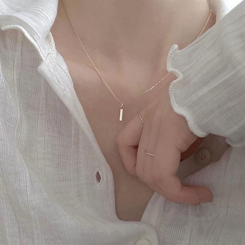 ネックレス レディース S925 シルバー14K ゴールド ペンダント 極細 華奢 シンプル おしゃれ デイリー アクセサリー チョーカー