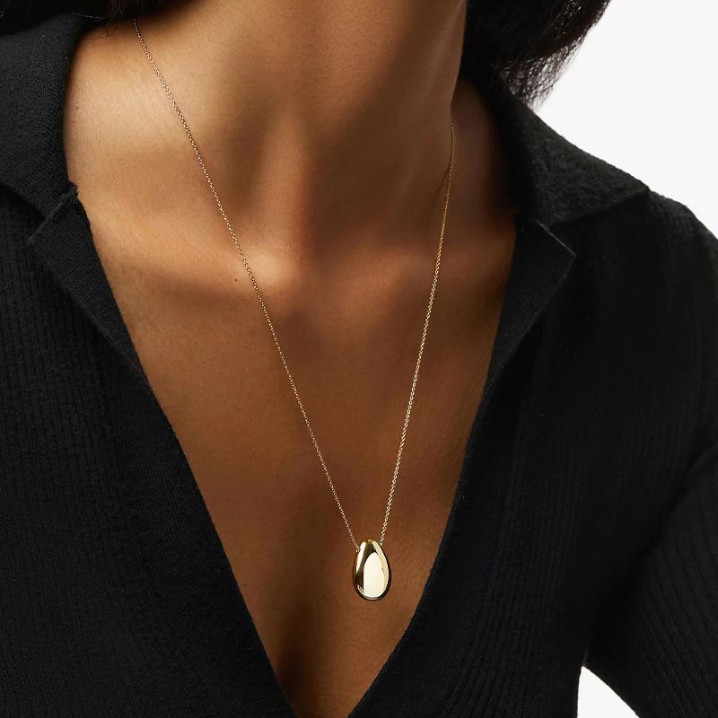 Other - ネックレス レディース 幾何学模様 しずく型 ペンダント チョーカー エレガント 高見え 電気メッキ加工 ラッキーアイテム