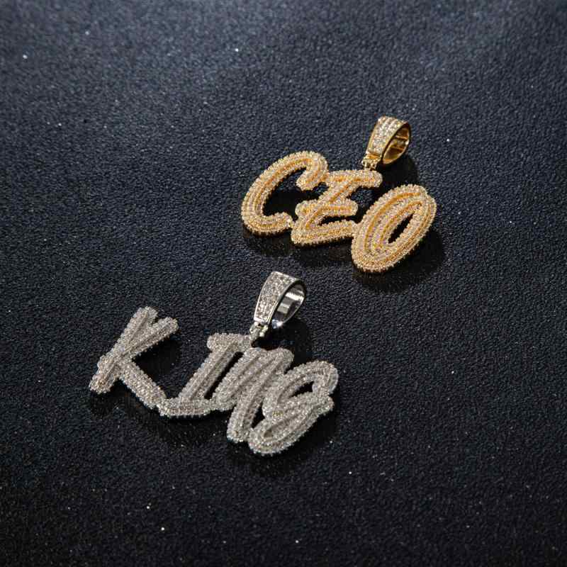 ネックレス ジルコニア ペンダント チョーカー イニシャル アルファベット 数字 ネームネックレス ダブルレイヤー 2連 힙합風 ジュエリー アクセサリー(4.0)