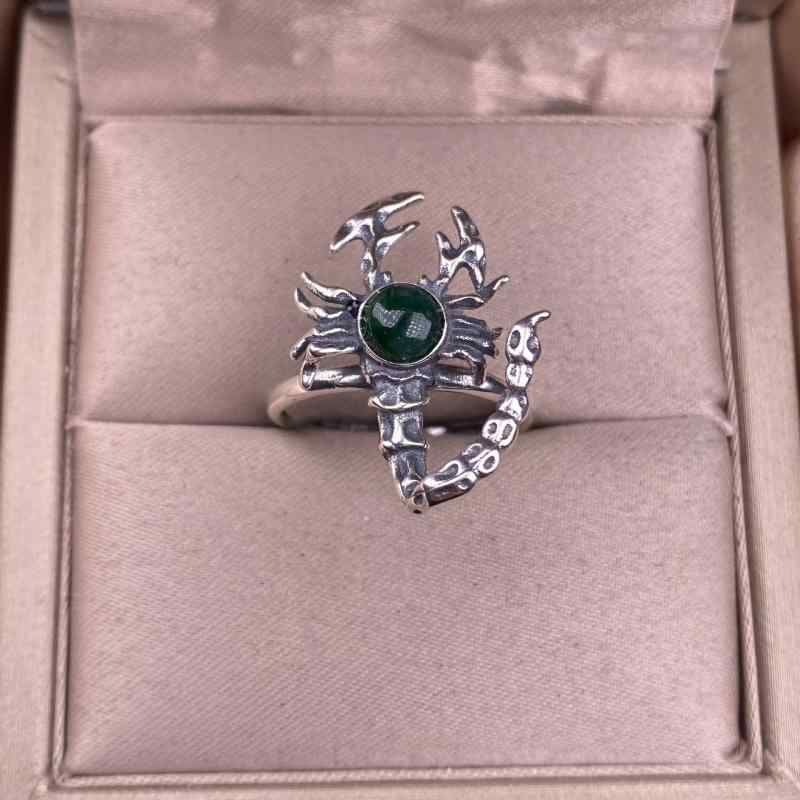 指輪 レディース S925 シルバー レトロ 立体 スコーピオン 個性的 アクセサリー OL 銀飾