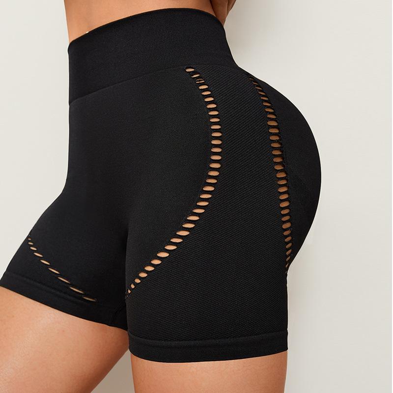 ヨガパンツ レディース ショート 無縫製 ハイウエスト ヒップアップ トレーニング ランニング スポーツ..