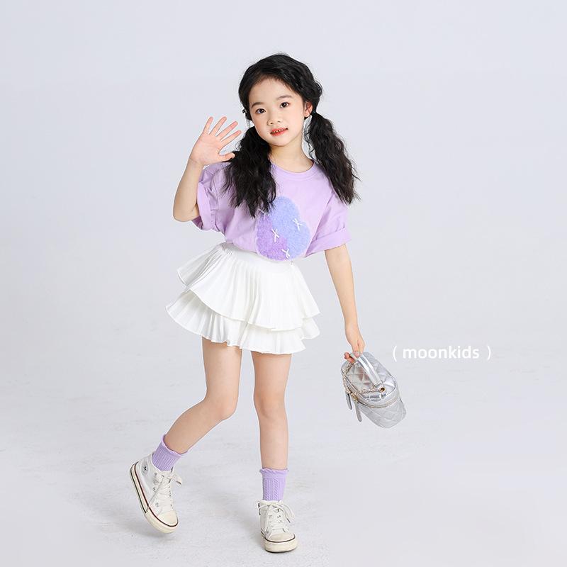 スカート キッズ 女の子 白 春 子供服 ケーキスカート キュロット 一体型 春物 韓国風 かわいい