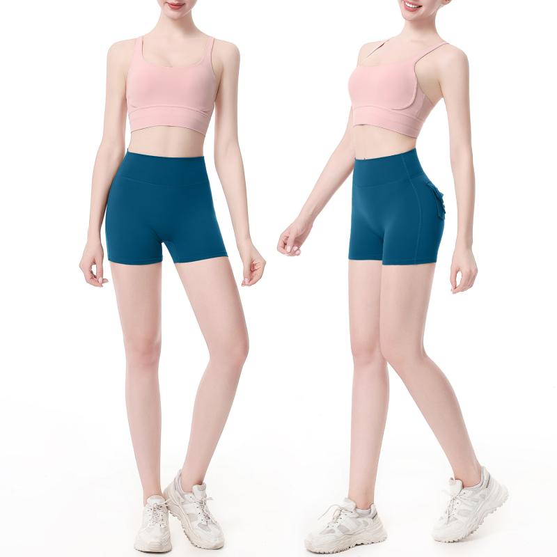 ヨガパンツ レディース ポケット付き ワークパンツ 速乾 ストレッチ ショートパンツ ヒップアップ ランニング 春夏 伸縮性2