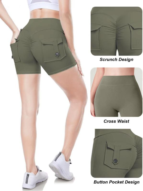 ショートパンツ レディース 提臀 ヨガパンツ スポーツタイツ ポケット付き ハイウエスト スリムフィット ピーチヒップ 小尻効果 伸縮性 吸湿速乾 トレーニング ランニング アウトドア2