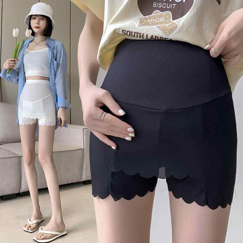 マタニティ レディース 安全パンツ ペチコート 接触冷感 ショートパンツ ダブルレイヤー 伸縮性 通気性