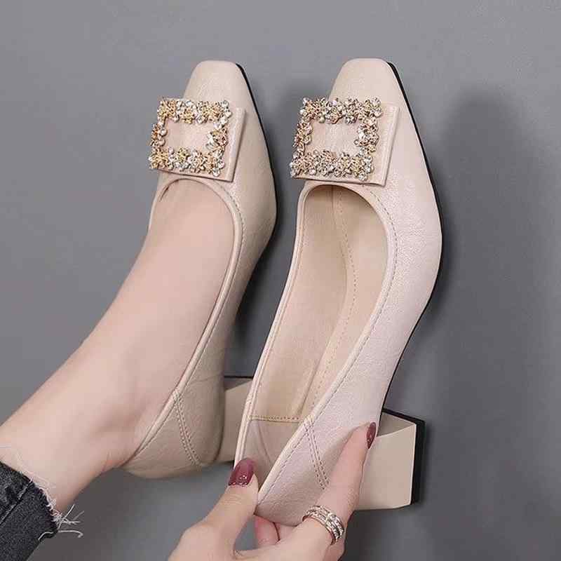 パンプス レディース 春夏 方頭 太ヒール ハイヒール ミドルヒール チャンキーヒール 歩きやすい 履きやすい 婦人靴 オフィス 仕事用 デート お出かけ かわいい おしゃれ