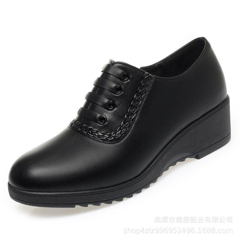 靴 レディース 婦人靴 コンフォートシューズ 柔らかい 履きやすい ミドルヒール スリッポン ローヒール 滑り止め 大きいサイズ 普段使い