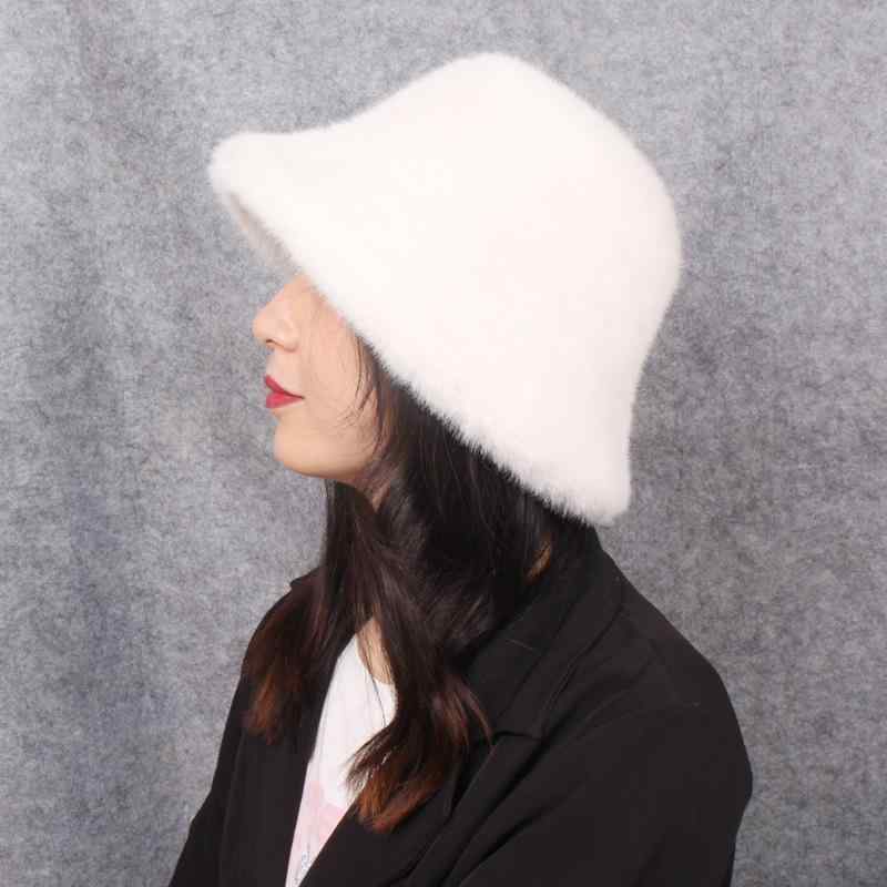 麦わら帽子 レディース 秋冬 帽子 ハット あったか モコモコ ふわふわ バケットハット 小顔効果 防寒 暖かい かわいい おしゃれ カジュアル
