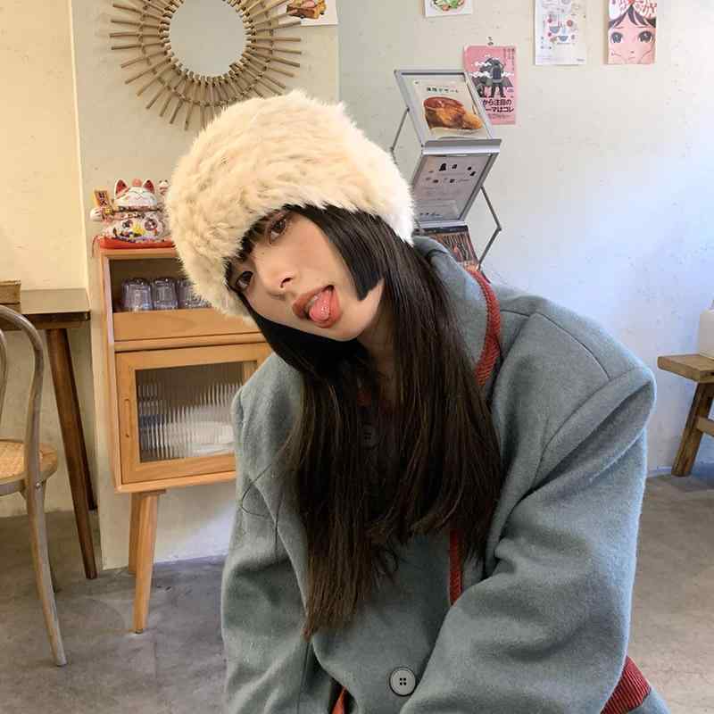 帽子 レディース 秋冬 防寒 ニット帽 暖かい 真兎毛 ラビットファー ケーブル編み 小顔効果 あったか かわいい 包頭 伸縮性 ふわふわ おしゃれ
