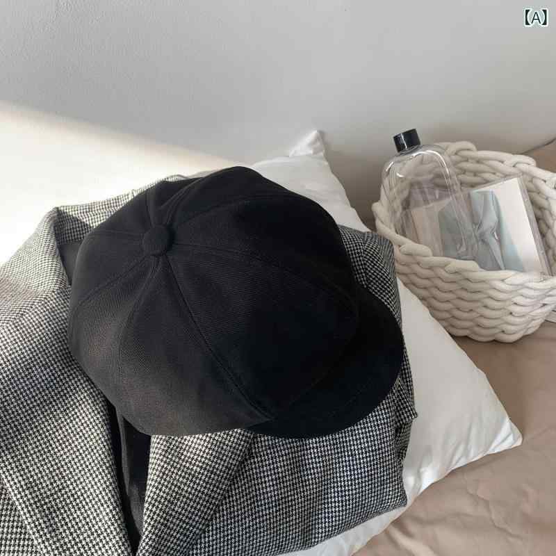 帽子 レディース 春 黒 ワークキャップ おしゃれ 小顔効果 学生 普段使い 旅行 かわいい ハンサム2