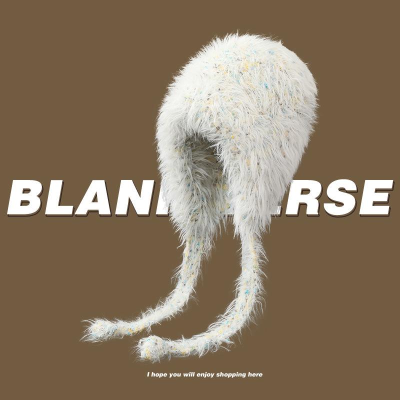 帽子 レディース 秋冬 保温 スイート かわいい 韓国風 ドーパミン ふわふわ 耳あて帽 モヘア ニット 毛糸帽(4.0)