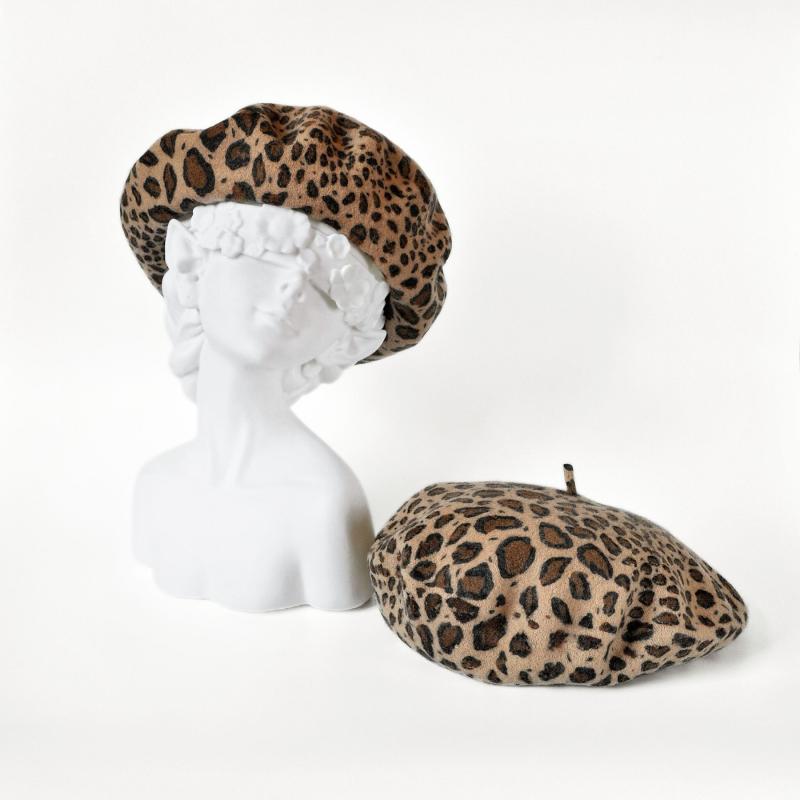楽天市場】ベレー 帽 ヒョウ 柄の通販
